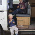 The boys in the van, A Walk on Wortham Ling, Diss, Norfolk - 30th October 2014