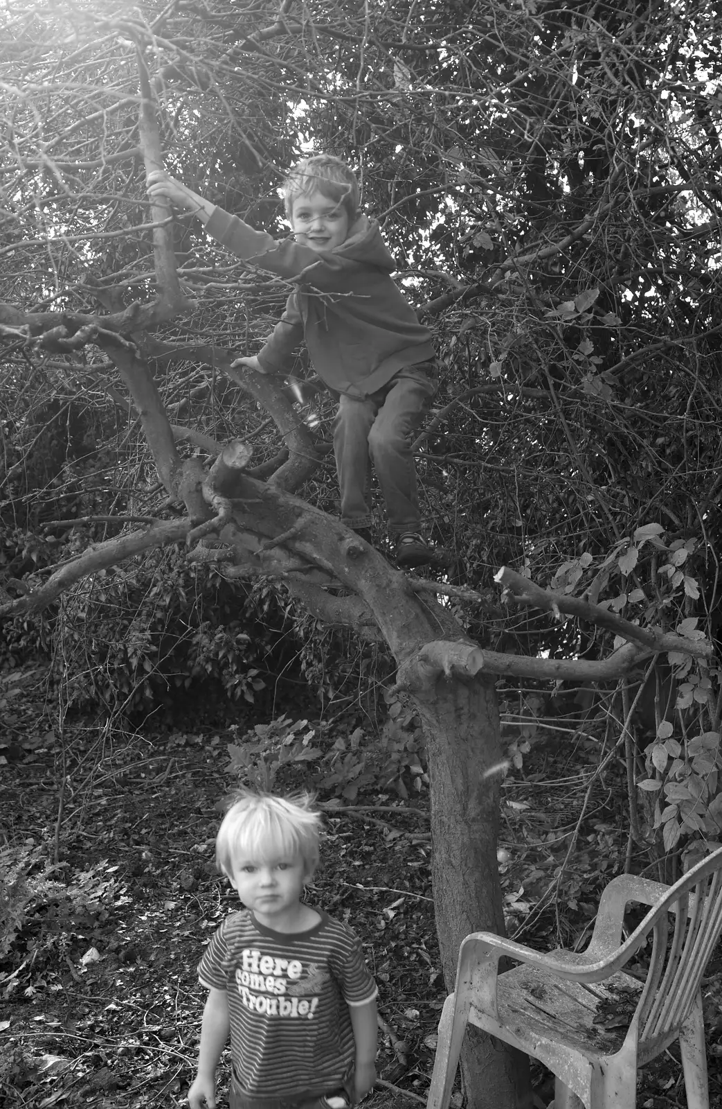 Harry and Fred, from A Walk on Wortham Ling, Diss, Norfolk - 30th October 2014