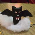 A bat made out of a bog roll, A Halloween Party at the Village Hall, Brome, Suffolk - 31st October 2014
