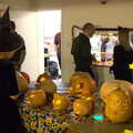 Pumpkins on the pool table, A Halloween Party at the Village Hall, Brome, Suffolk - 31st October 2014