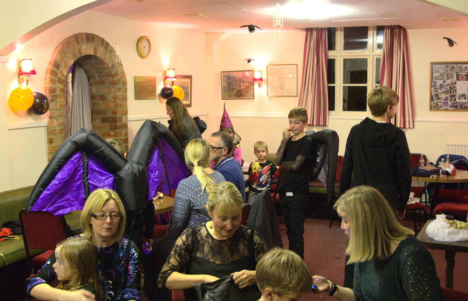 The bar area from A Halloween Party at the Village Hall, Brome, Suffolk - 31st October 2014