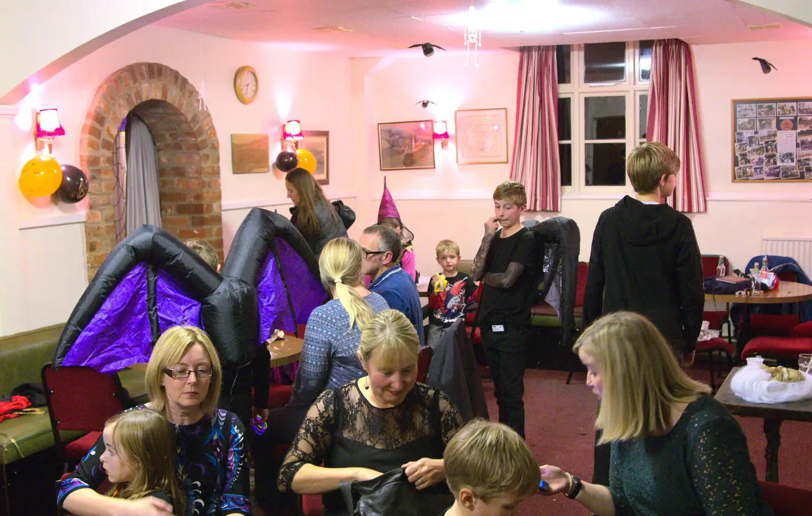 The bar area, from A Halloween Party at the Village Hall, Brome, Suffolk - 31st October 2014