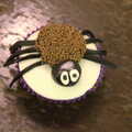 A spidery cup cake, A Halloween Party at the Village Hall, Brome, Suffolk - 31st October 2014