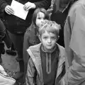 Fred looks up, A Remembrance Sunday Parade, Eye, Suffolk - 9th November 2014