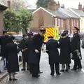 The Salvation Army band gets ready, A Remembrance Sunday Parade, Eye, Suffolk - 9th November 2014