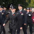 The fire service, A Remembrance Sunday Parade, Eye, Suffolk - 9th November 2014