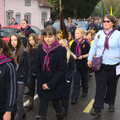 The junior Girl Scouts, A Remembrance Sunday Parade, Eye, Suffolk - 9th November 2014