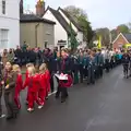 Various columns of Brownies, Cubs and Scouts, A Remembrance Sunday Parade, Eye, Suffolk - 9th November 2014