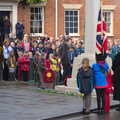 A wreath is laid, A Remembrance Sunday Parade, Eye, Suffolk - 9th November 2014