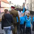 A surprised look from a Scout, A Remembrance Sunday Parade, Eye, Suffolk - 9th November 2014