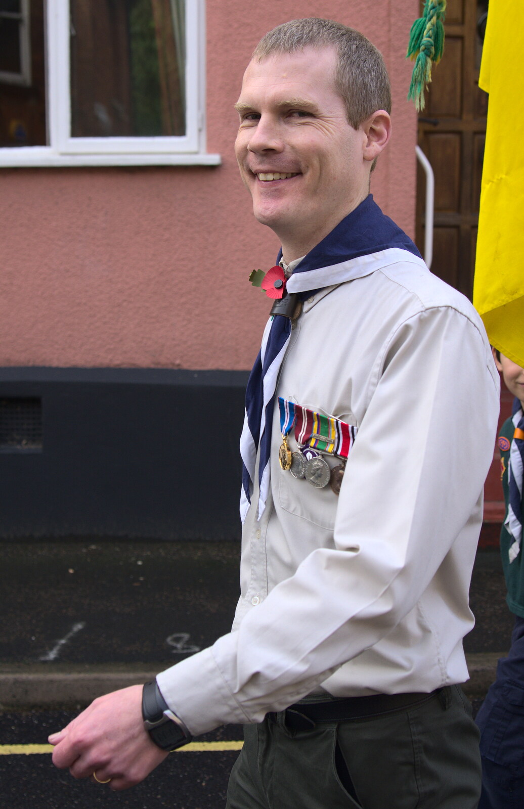 Andy P from A Remembrance Sunday Parade, Eye, Suffolk - 9th November 2014