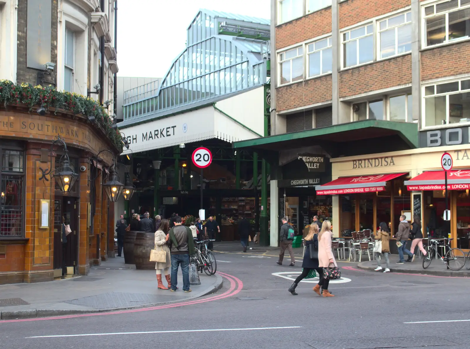 The entrance to Borough Market, from A Melting House Made of Wax, Southwark, London - 12th November 2014