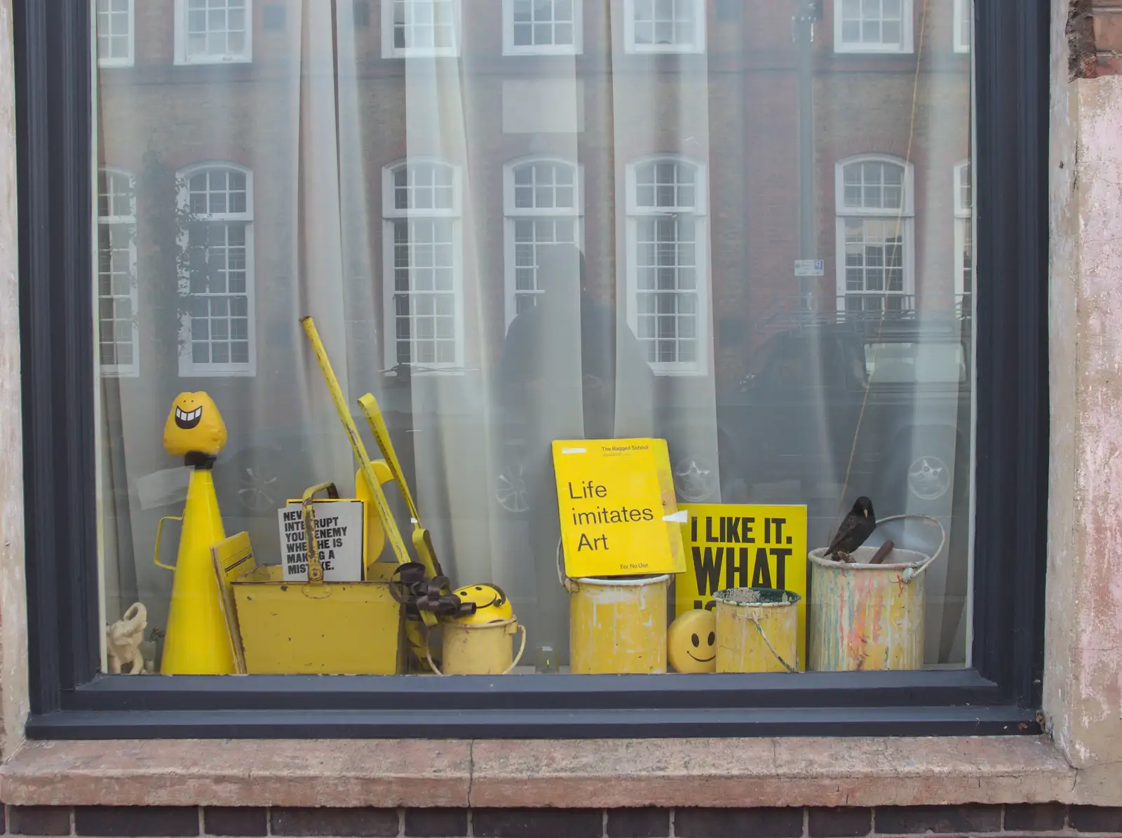 A study in yellow, from A Melting House Made of Wax, Southwark, London - 12th November 2014