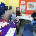 Harry hangs out with Grace and Sophie, November Singing, Gislingham Primary School, Suffolk - 17th November 2014