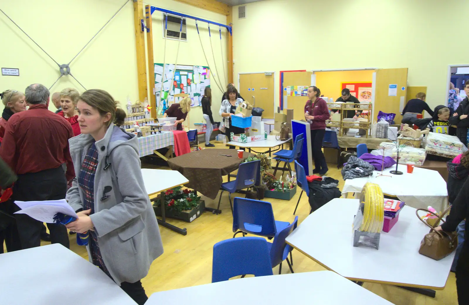 Isobel in the school hall, from November Singing, Gislingham Primary School, Suffolk - 17th November 2014