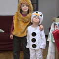 Fred and Gabes are dressed up for a party, November Singing, Gislingham Primary School, Suffolk - 17th November 2014
