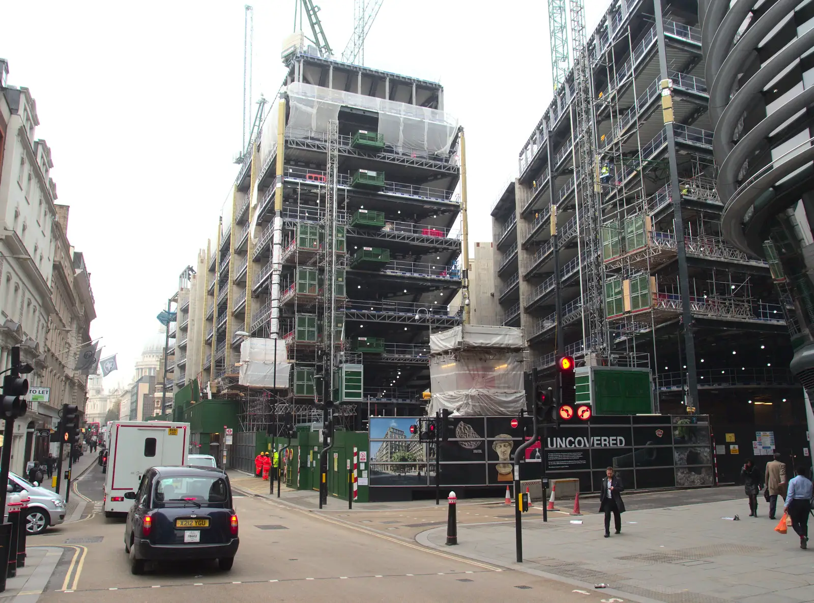 The Bloomberg development gets bigger, from The Lorry-Eating Pavement of Diss, Norfolk - 3rd December