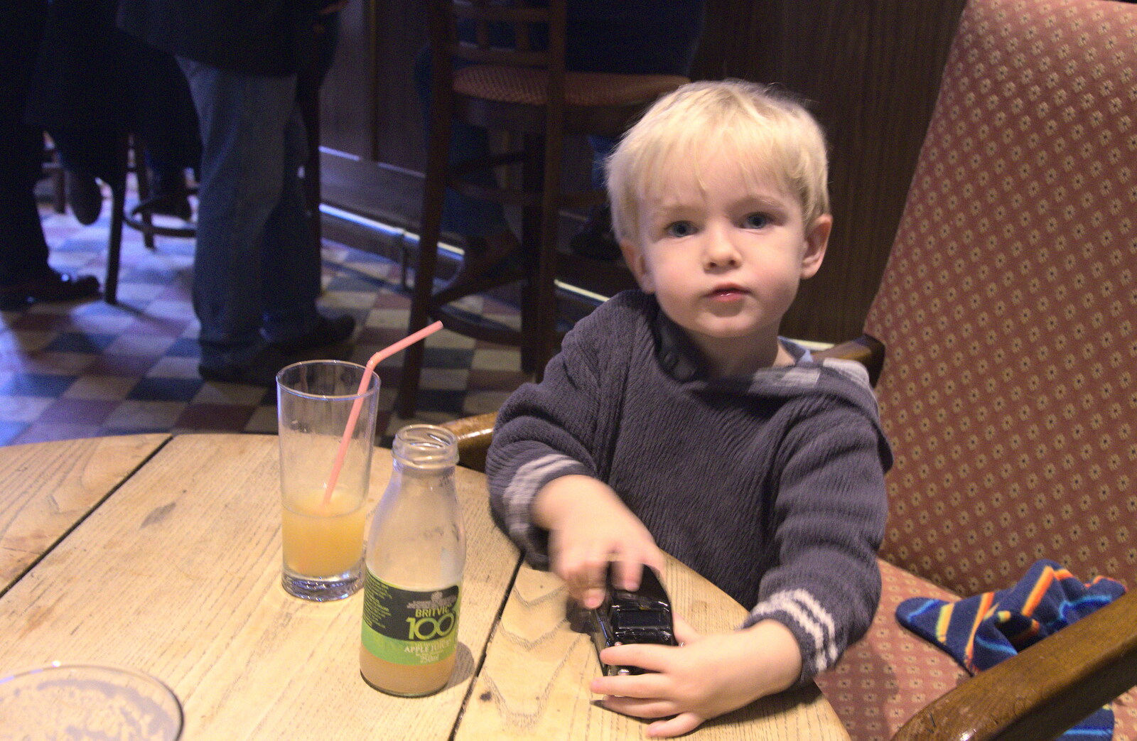 Harry in the Oaksmere bar from The Lorry-Eating Pavement of Diss, Norfolk - 3rd December