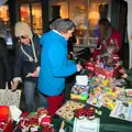 Harry and Fred buy some stuff on the FOES stall, The Eye Lights and a Thorpe Abbots Birthday, Suffolk and Norfolk - 6th December 2014