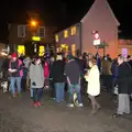 Crowds on Lambseth Street, The Eye Lights and a Thorpe Abbots Birthday, Suffolk and Norfolk - 6th December 2014