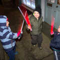 Fred and Harry play with their light sabers, The Eye Lights and a Thorpe Abbots Birthday, Suffolk and Norfolk - 6th December 2014