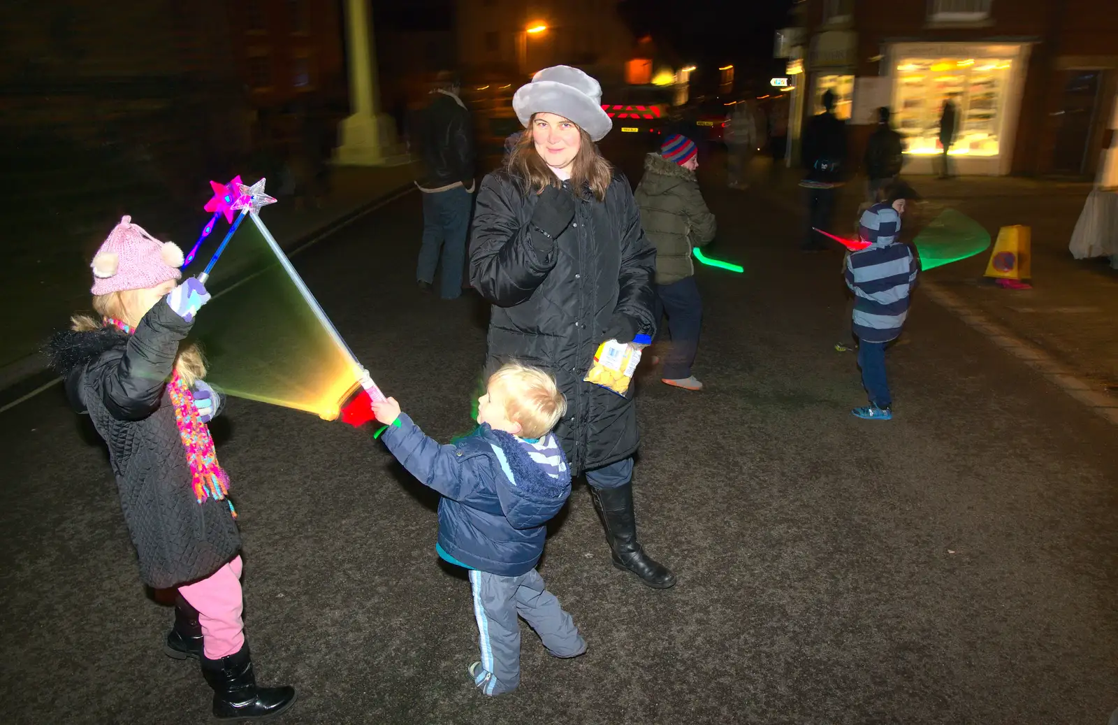 Harry takes on Jessica as Claire looks on, from The Eye Lights and a Thorpe Abbots Birthday, Suffolk and Norfolk - 6th December 2014