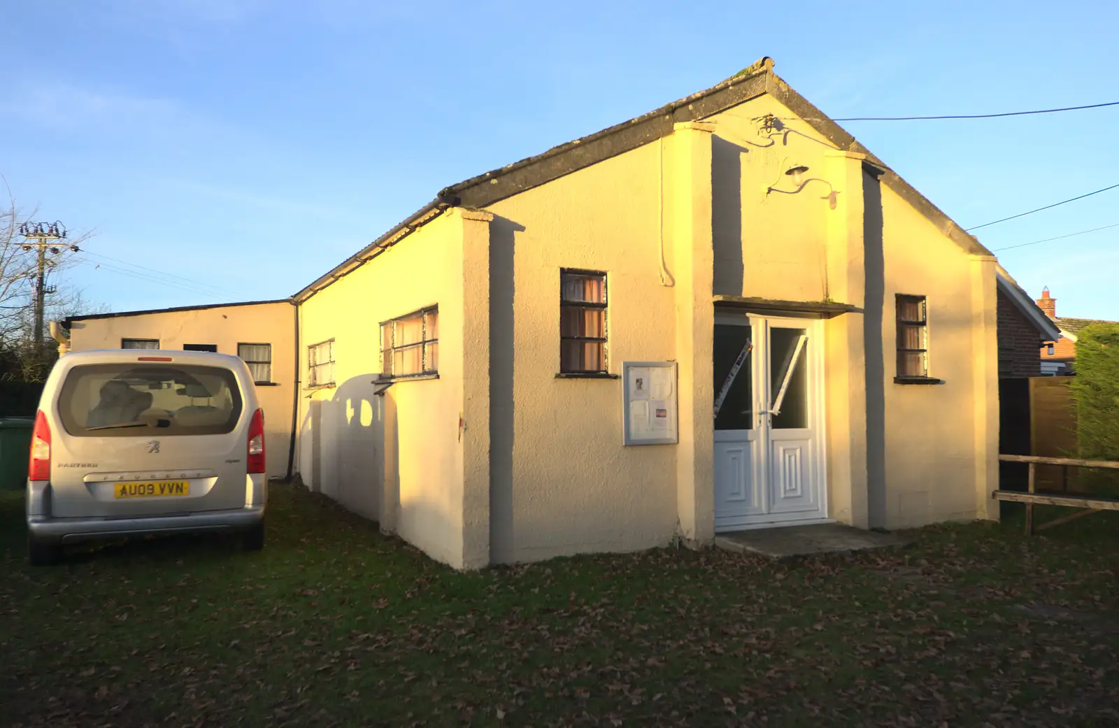 The 1940s splendour of the village hall, from The Eye Lights and a Thorpe Abbots Birthday, Suffolk and Norfolk - 6th December 2014