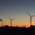 The wind turbines of Eye airfield, The Eye Lights and a Thorpe Abbots Birthday, Suffolk and Norfolk - 6th December 2014