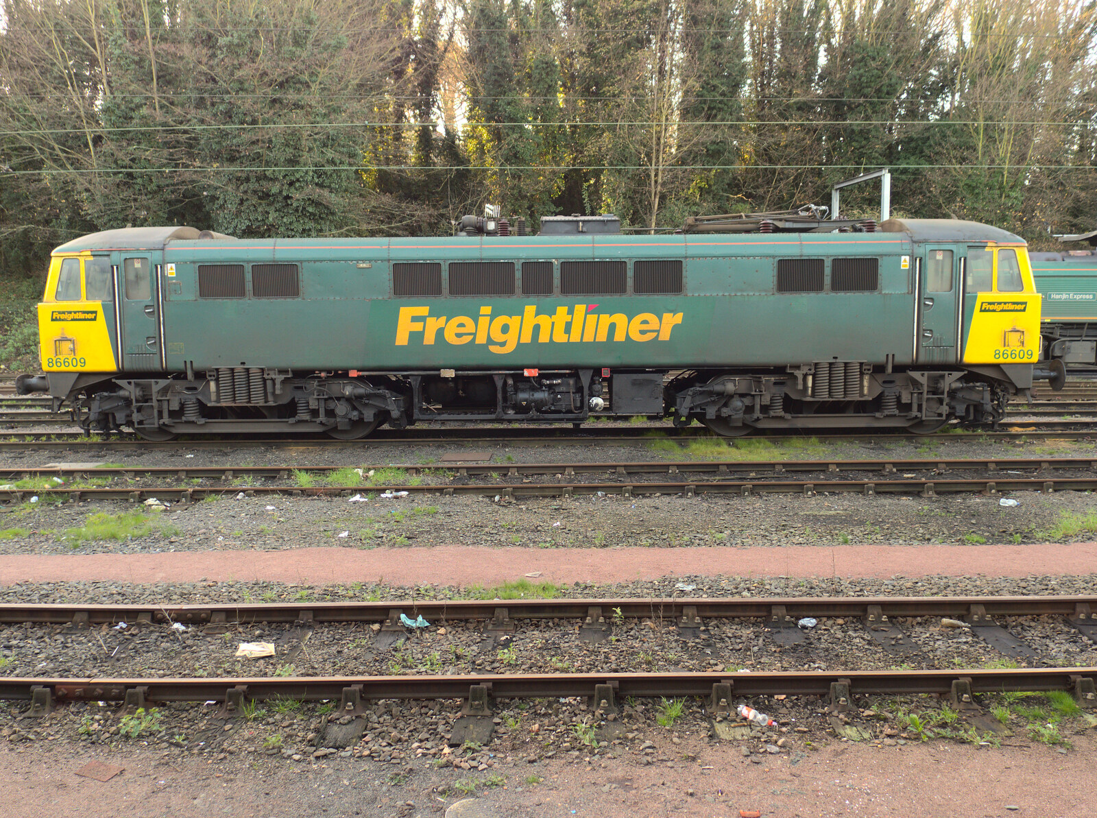 Class 86/6 86609 at Ipswich from The BSCC Christmas Dinner, The Swan Inn, Brome, Suffolk - 6th December 2014