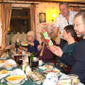 The BSCC Christmas Dinner, The Swan Inn, Brome, Suffolk - 6th December 2014, Alan hands some presents out