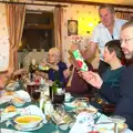 Alan hands some presents out, The BSCC Christmas Dinner, The Swan Inn, Brome, Suffolk - 6th December 2014