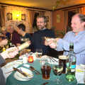 The BSCC Christmas Dinner, The Swan Inn, Brome, Suffolk - 6th December 2014, Crackers are pulled