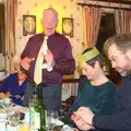 Colin does a little speech, The BSCC Christmas Dinner, The Swan Inn, Brome, Suffolk - 6th December 2014