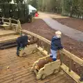 Harry's on a cannon, The BSCC Christmas Dinner, The Swan Inn, Brome, Suffolk - 6th December 2014