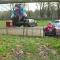 Isobel's up in the air, Cameraphone Randomness and a Thornham Walk, Suffolk - 14th December 2014