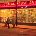 Strings of lights in Angus Steak House, SwiftKey Innovation Nights, Westminster, London - 19th December 2014