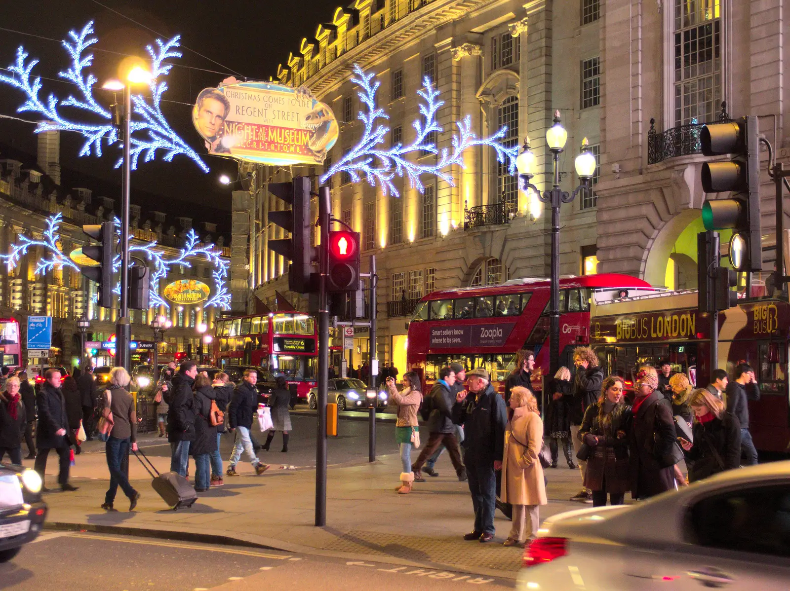 A heaving Regent Street, from SwiftKey Innovation Nights, Westminster, London - 19th December 2014