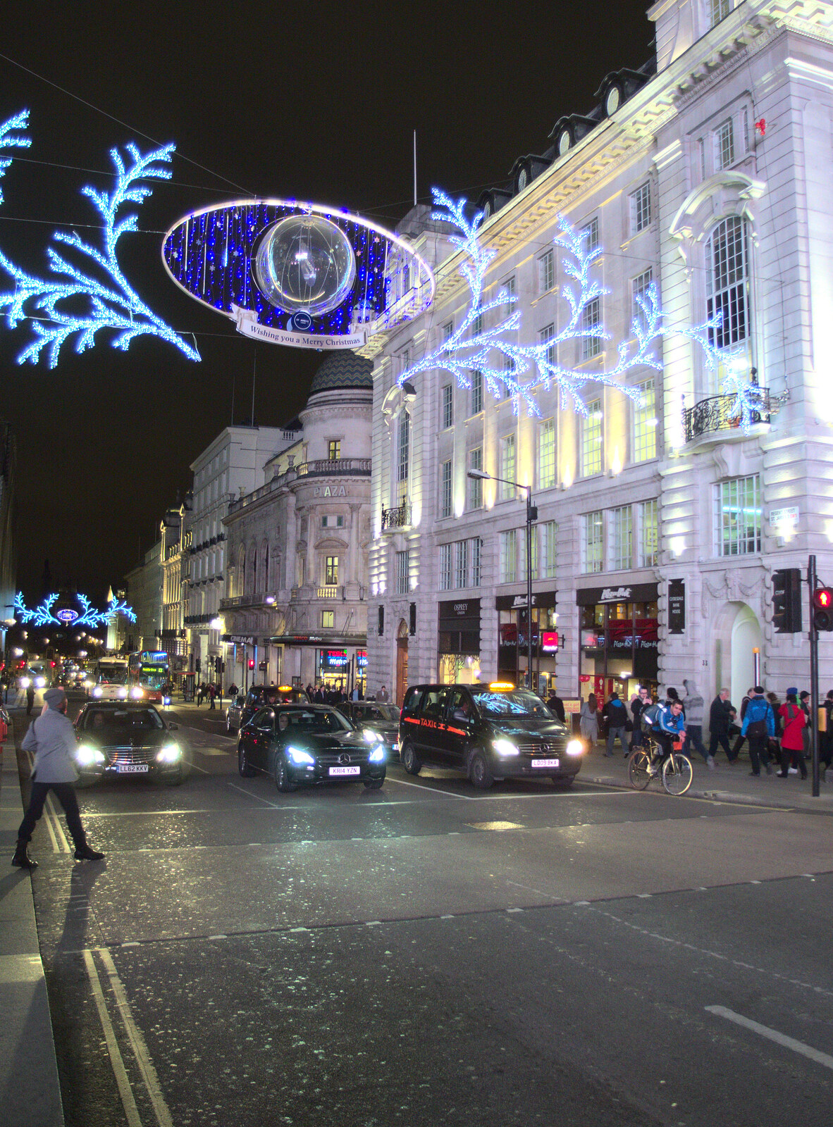Regent Street from SwiftKey Innovation Nights, Westminster, London - 19th December 2014
