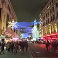 Christmas lights on Coventry Street, SwiftKey Innovation Nights, Westminster, London - 19th December 2014