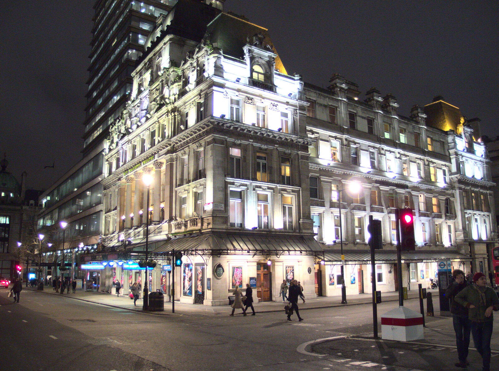 Her Majesty's Theatre, Haymarket from SwiftKey Innovation Nights, Westminster, London - 19th December 2014