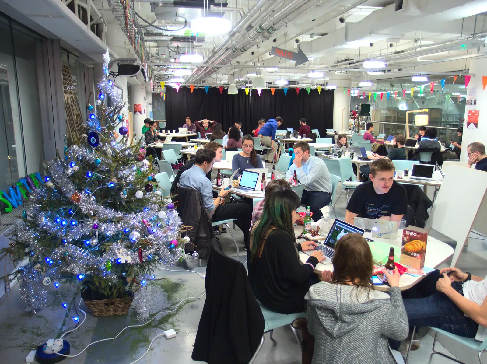 A Christmassy Innovation Day in The Hub, from SwiftKey Innovation Nights, Westminster, London - 19th December 2014