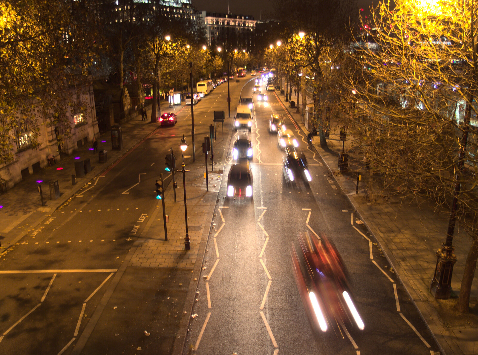 Victoria Embankment from SwiftKey Innovation Nights, Westminster, London - 19th December 2014