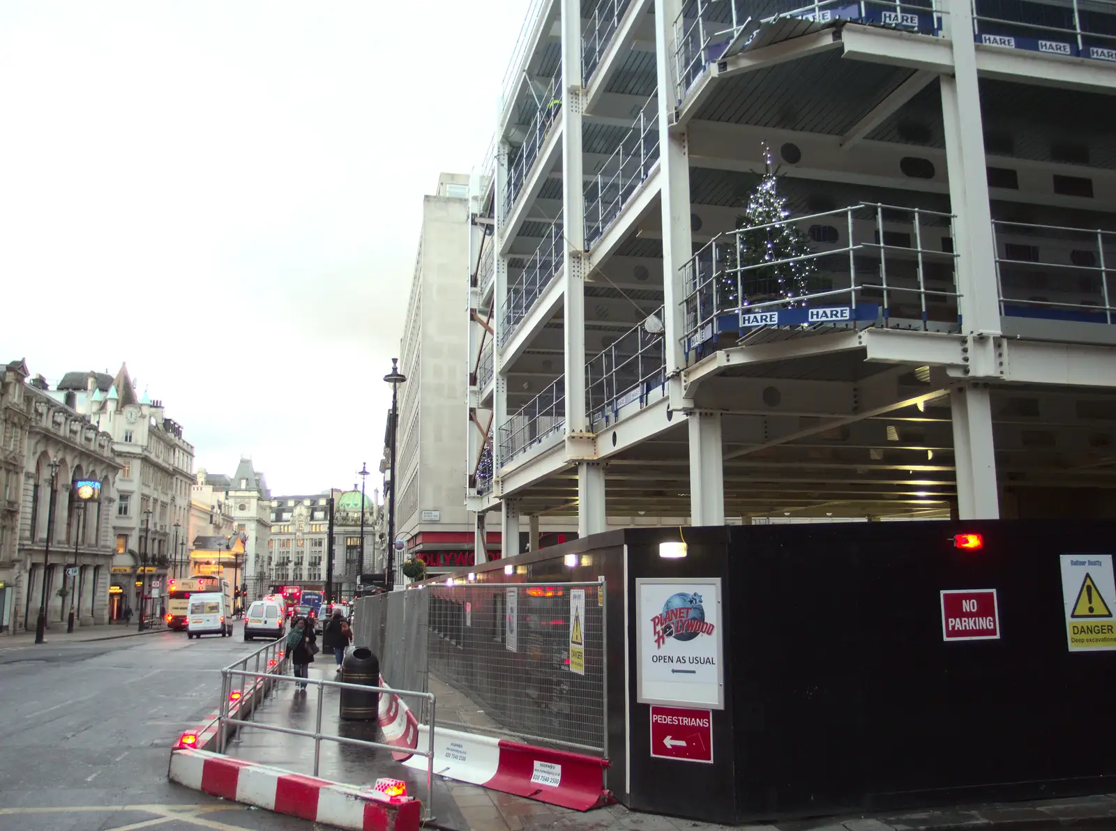 New construction near Picadilly Circus, from SwiftKey Innovation Nights, Westminster, London - 19th December 2014