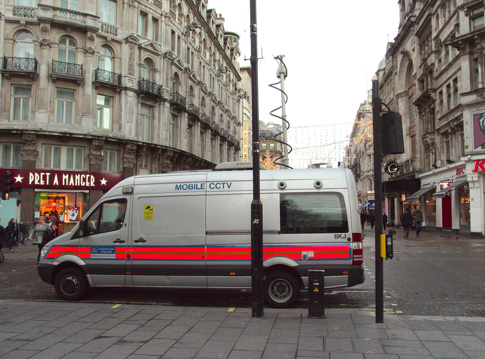 The mobile CCTV van spies on the masses from SwiftKey Innovation Nights, Westminster, London - 19th December 2014
