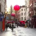 Huge lanterns over a street, SwiftKey Innovation Nights, Westminster, London - 19th December 2014