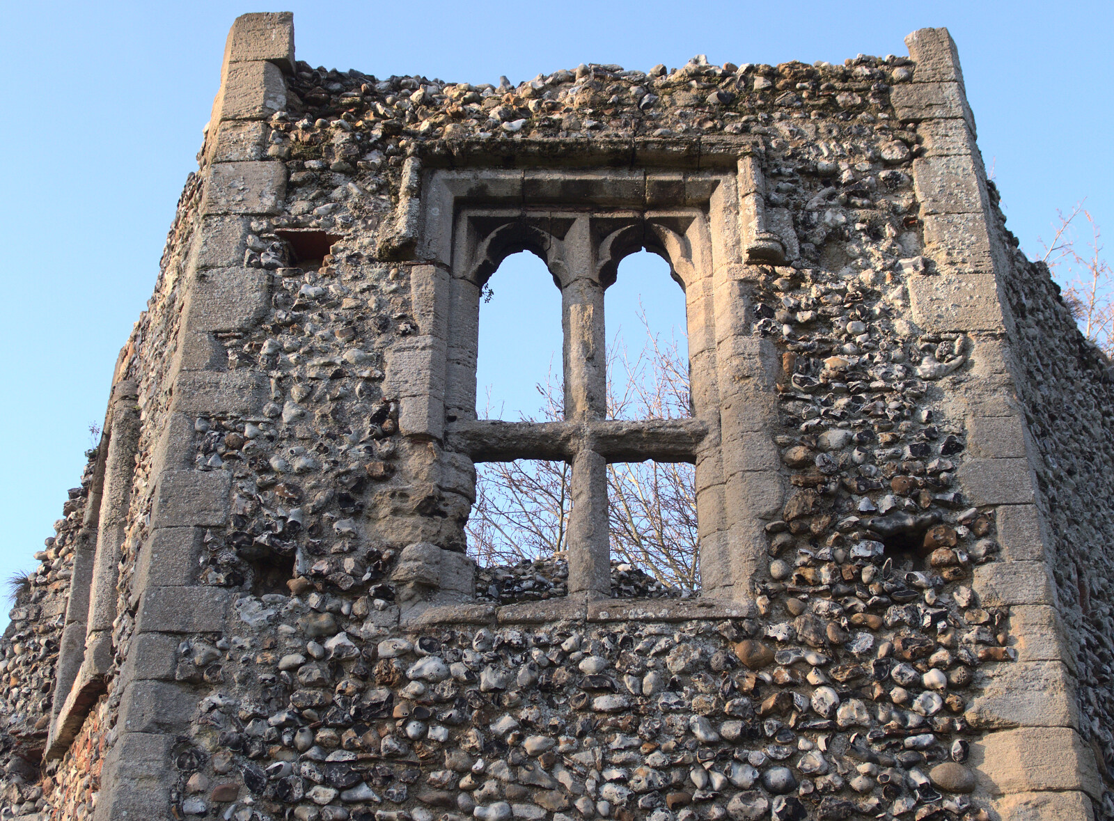 Part of the Abbey ruins from A Trip to Abbey Gardens, Bury St. Edmunds, Suffolk - 20th December 2014