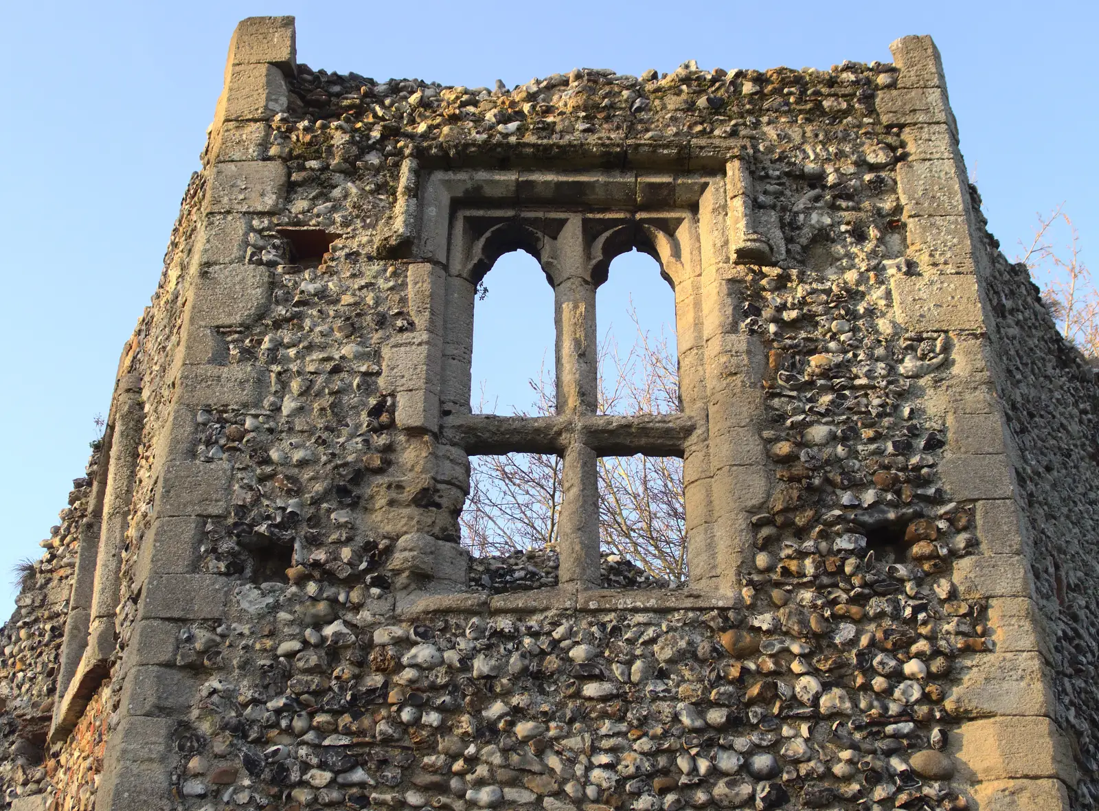 Part of the Abbey ruins, from A Trip to Abbey Gardens, Bury St. Edmunds, Suffolk - 20th December 2014