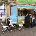 Lunch at the German sausage van, A Trip to Abbey Gardens, Bury St. Edmunds, Suffolk - 20th December 2014