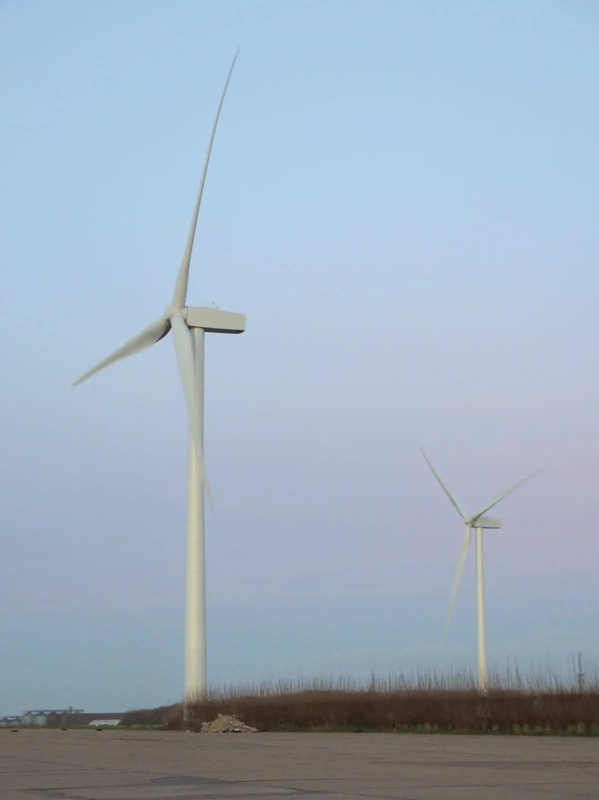 Wind turbines on Eye airfield, from A Trip to Abbey Gardens, Bury St. Edmunds, Suffolk - 20th December 2014