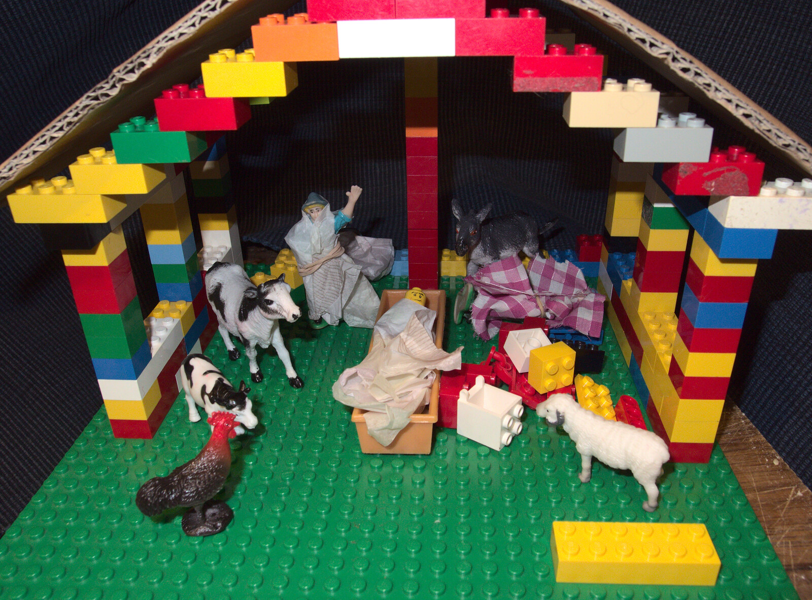 There's a Lego nativity scene somewhere from A Trip to Abbey Gardens, Bury St. Edmunds, Suffolk - 20th December 2014